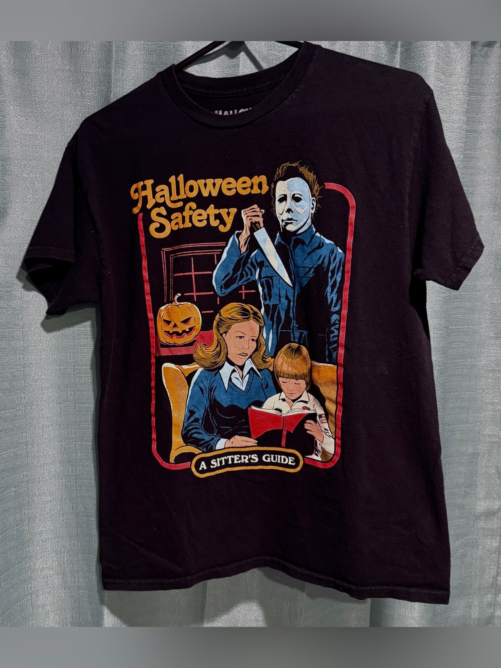 Creepy Co Michael Myers Halloween Safety Shirt Mens Medium Steven Rhodes Horror
